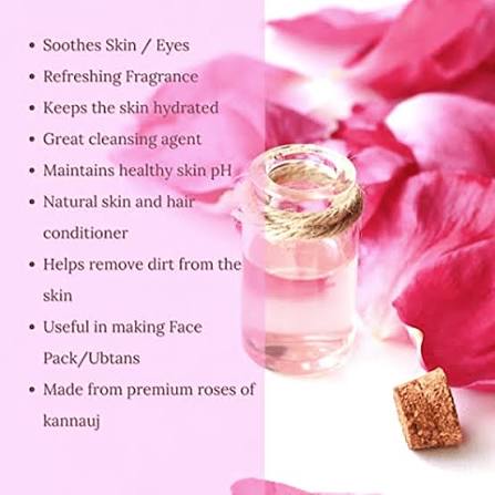Arq-e-Gulab (Rose Water): Benefits, Uses, How to Use & Precautions